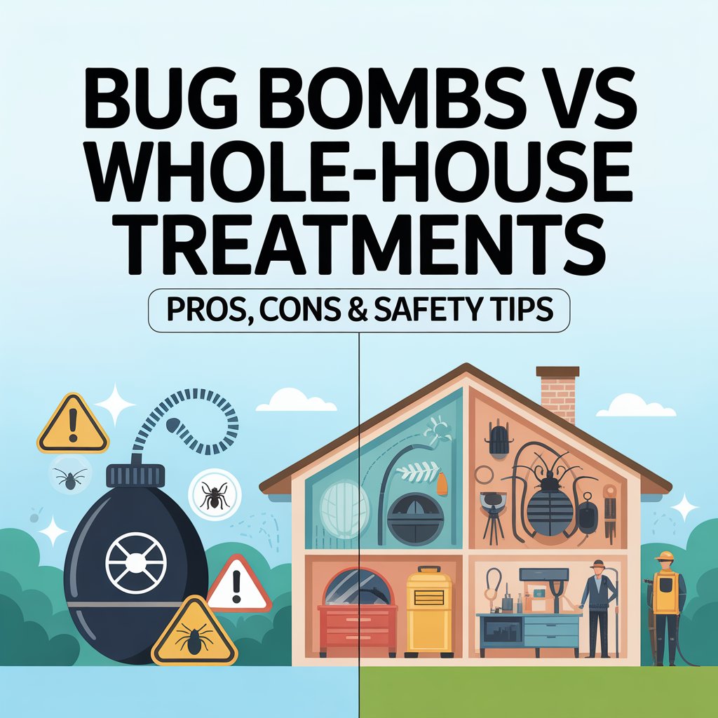 Bug bombs vs whole house treatments — pros, cons & safety tips