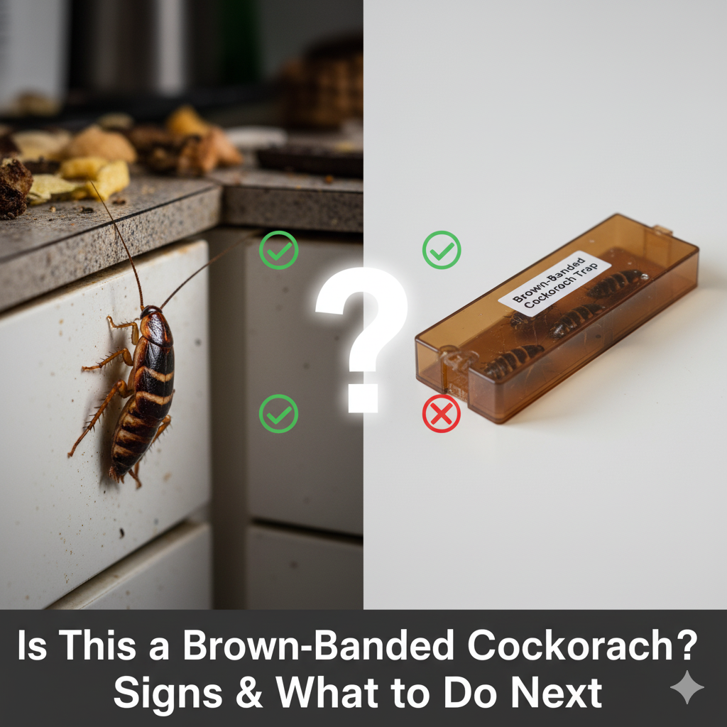 Is this a brown banded cockroach signs & what to do next