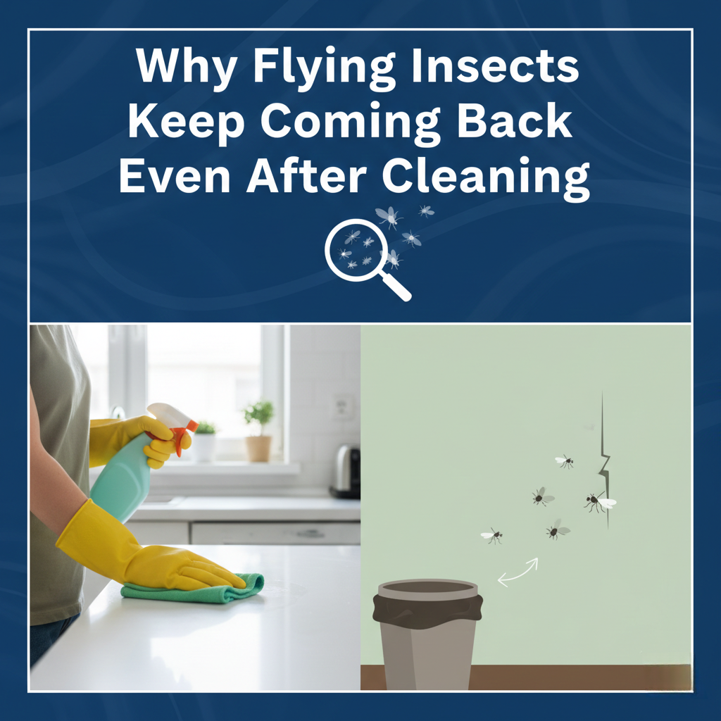 Why Flying Insects Keep Coming Back Even After Cleaning