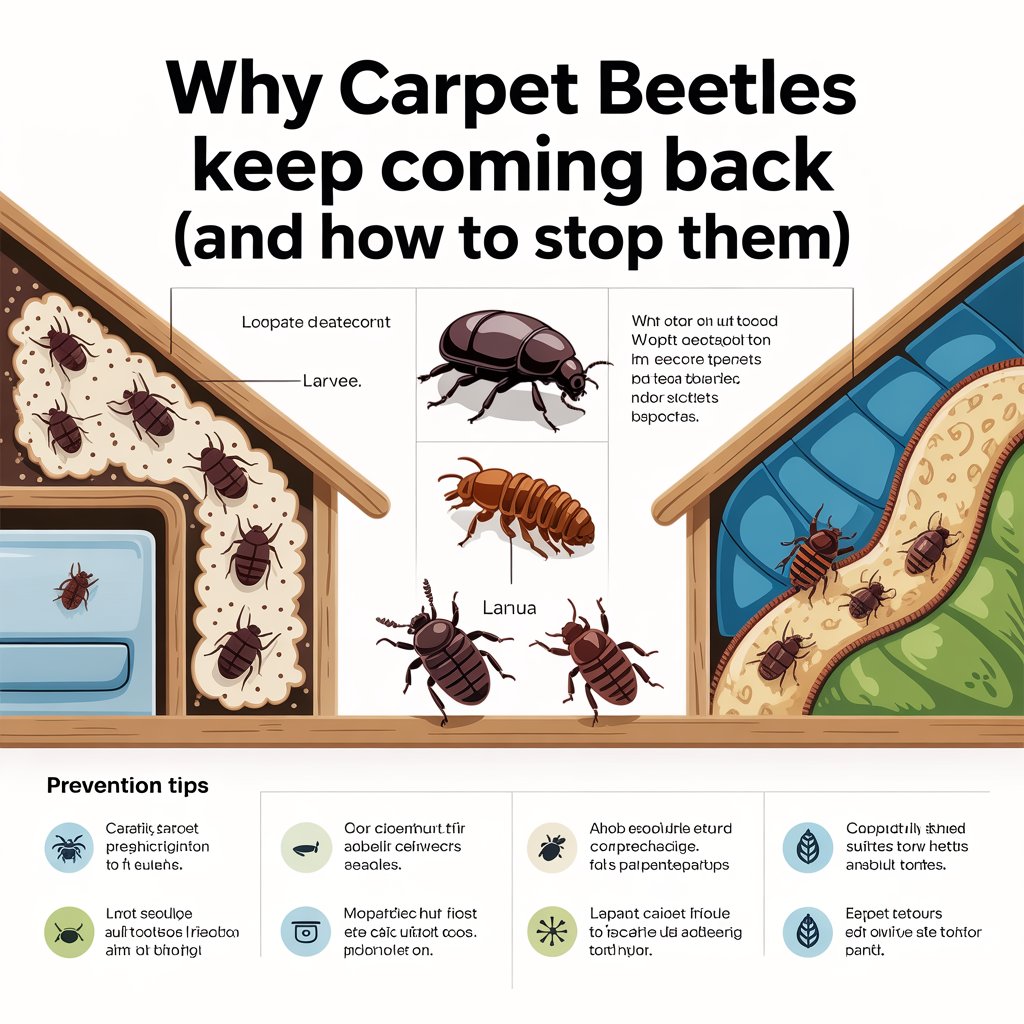 Why Carpet Beetles Keep Coming Back (And How to Stop Them)